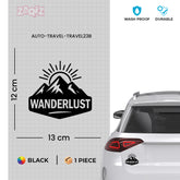 zaqiz Wanderlust Sticker – Adventure in Every Horizon